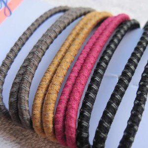 10 Colored 2018 Goody Ouchless Stay Put Ponytailer Hair Bands No Metal Elastics